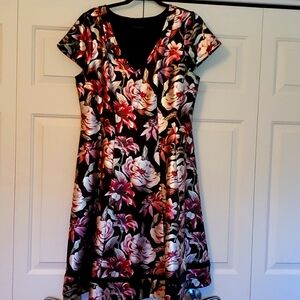 Floral, fit and flair Lane Bryant dress size 14/ 16